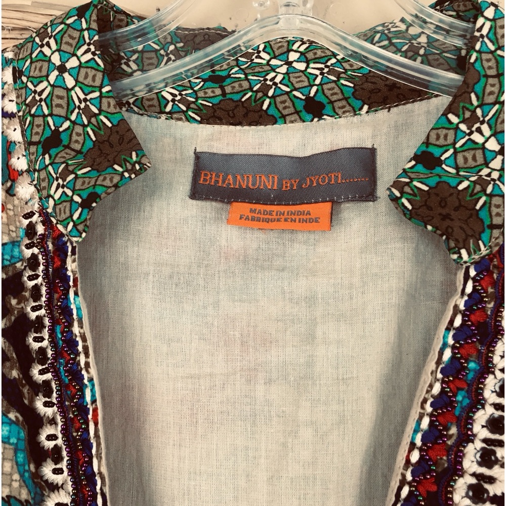 Anthropologie x Bhanuni by Jyoti Ronika Patterned Maxi Dress Multicolor Size M - Picture 14 of 16